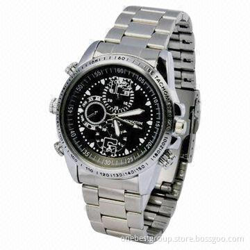 Mini DVR/Watch Spy Camera with Hidden Lens, Built-in Memory and Rechargeable Battery